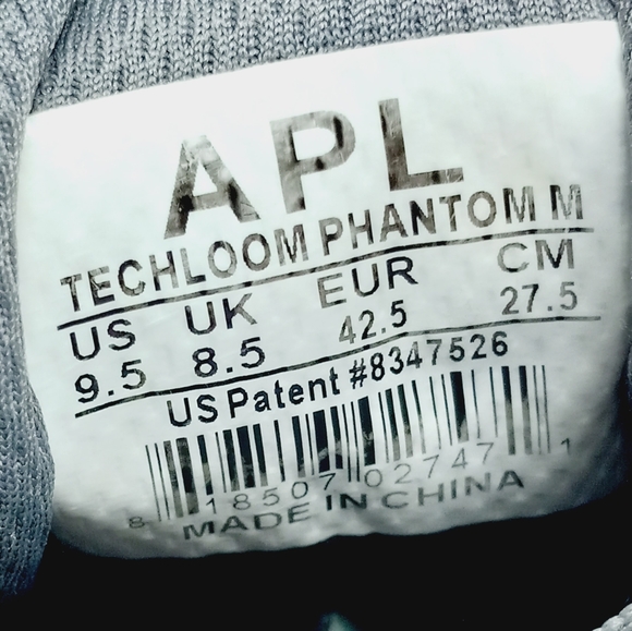 APL TechLoom Phantom Running Shoe Size 9.5 Gray - Picture 9 of 9